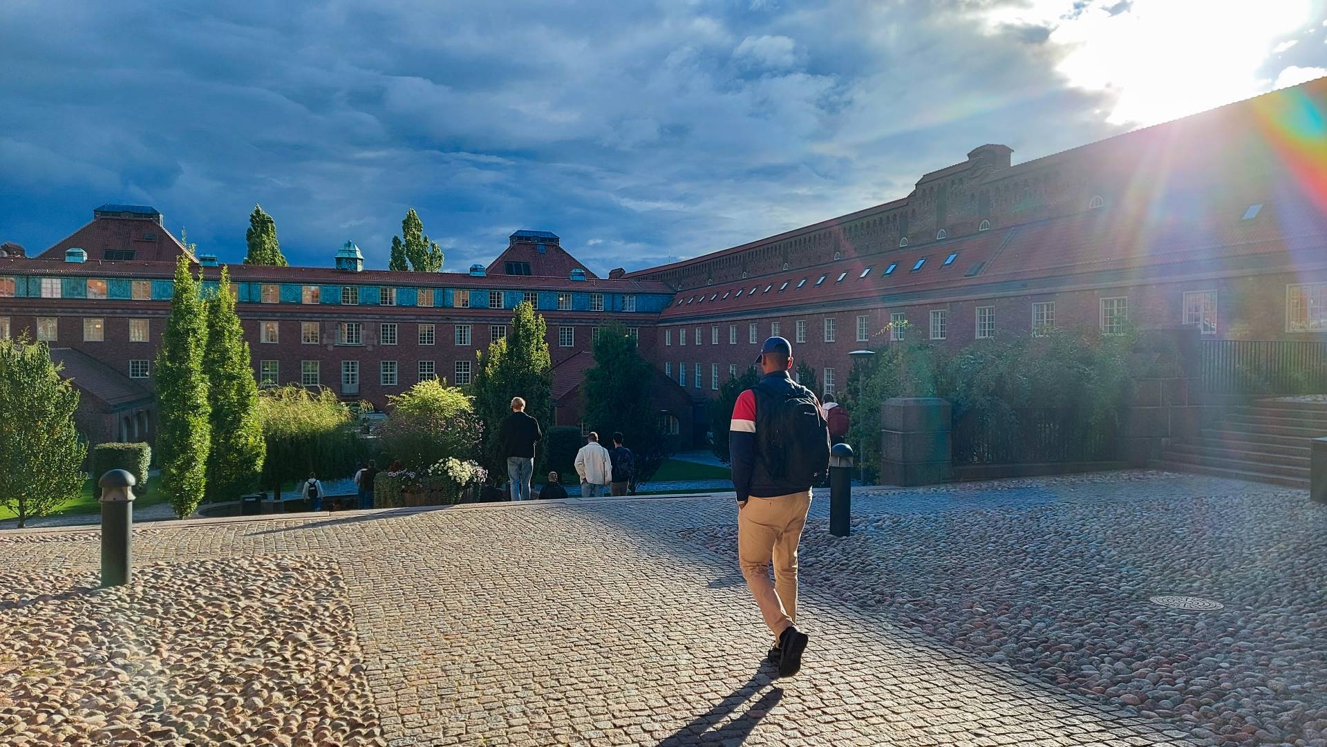 The courtyard of the KTH Royal Institute of Technology