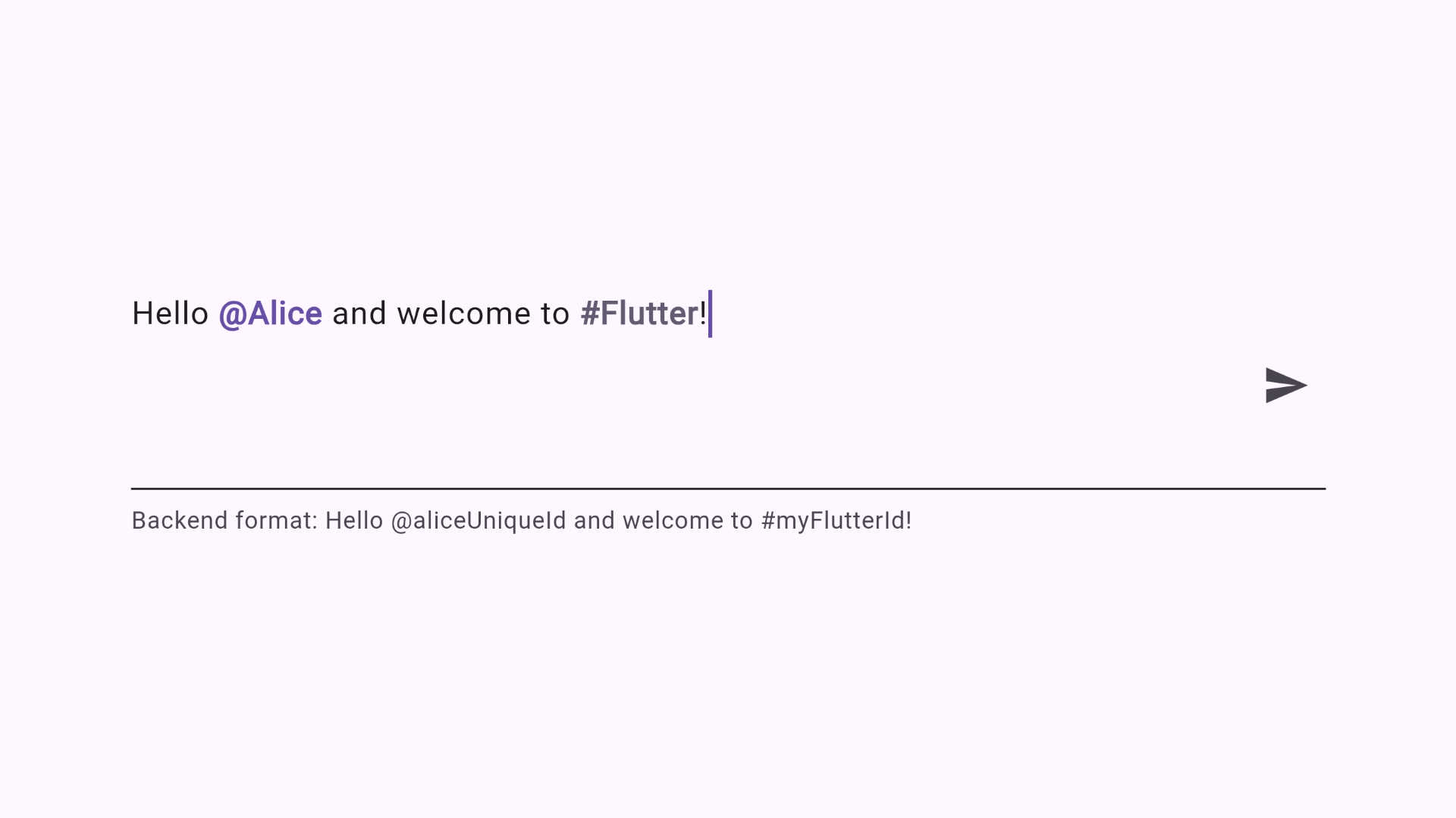 A screenshot of the flutter_taggable package in action
